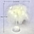 levne Stolní lampy-okouzlující led peříčková lampa, 40 hlav, měděný drát, snový akcent peří - vytváří romantickou atmosféru, ideální stolní dekorace, uklidňující noční světlo, kovová základna