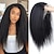cheap Human Hair Lace Front Wigs-Kinky Straight Lace Front Wigs Human Hair Pre Plucked With Baby Hair 150% Density Yaki Straight 13x4 Transparent HD Lace Wig Human Hair Wigs For Black Women