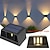 ieftine Aplice de Exterior-1buc lumini solare exterioare de perete cu dimensiunea fasciculului reglabil, exterior ip65 impermeabil cu LED iluminat solar în sus și în jos iluminat pentru grădină de uz casnic verandă lumina
