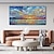 levne Olejomalby-ručně malované olejomalby plátno nástěnná umělecká dekorace moderní abstraktní západ slunce soumrak mořská krajina do obývacího pokoje domácí výzdoba válcovaný bezrámový nenatažený obraz