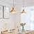 billiga Belysning för köksön-led taklampa 20cm 1-ljus varmvit metall trämålad glödlampa ingår i modern stil matsal sovrum pendel lykta design 110-240v