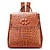 cheap Backpacks &amp; Bookbags-Crocodile Pattern Genuine Leather Backpack Handbag Perfect For Daily Use And Travel