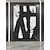 baratos Pinturas a Óleo-arte de parede pintada à mão em preto e branco pintura de textura preta branca conjunto de arte de parede minimalista neutra de 2 arte em tela de textura preta e branca tela enrolada moderna (sem