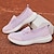 halpa Naisten lenkkarit-naisten lenkkarit mesh tennarit hengittävät mesh pitsi litteät täplät loafer kengät valkoinen pinkki violetti