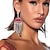 cheap Earrings-Women&#039;s Stud Earrings Drop Earrings Fancy Love Precious Statement Luxury Rock Imitation Diamond Earrings Jewelry Silver For Carnival Party Club 1 Pair