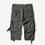 billiga Utomhus-Herr Capri Cargo Shorts Cargo-shorts Shorts Capribyxor Vandringsshorts Bensträng 6 fickor Slät Komfort Utomhus Dagligen Utekväll Mode Streetwear Svart Armégrön