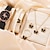 cheap Quartz Watches-Women Quartz Watch Wristwatch With Jewelry Set Chronograph PU Leather Watch