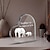 ieftine Statui-1buc decor acrilic în formă de inimă placă transparentă Ziua Recunoștinței suvenir motivațional animal elefant cadou colegi prieteni colegi de clasă profesor cadou șef birou birou computer decor