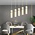 voordelige Clusterontwerp-3-Light 5-Light 28 cm Enkel ontwerp Eilandontwerp Plafond Lichten &amp; hangers Acryl Acryl Galvanisch verzilveren Geschilderde afwerkingen Modern Noordse stijl 85-265V