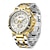 お買い得  クォーツ腕時計-ofns メンズ クォーツ時計 ファッション カジュアル 腕時計 発光カレンダー 防水 装飾 スチール時計