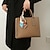 preiswerte Handtaschen und Tragetaschen-Damen Handtasche PU-Leder Täglich Reißverschluss Hohe Kapazität Geometrisch Schwarz Blau Braun