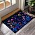 preiswerte Fußmatten-dunkle Blumen Fußmatte Küchenmatte Bodenmatte rutschfeste Flächenteppich ölbeständiger Teppich Indoor Outdoor Matte Schlafzimmer Dekor Badezimmermatte Eingangsteppich