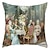 abordables Style des gens-Housse de coussin décorative vintage médiévale, taie d&#039;oreiller carrée douce, pour chambre à coucher, salon, canapé, chaise, 1 pièce