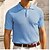 preiswerte Klassisches Poloshirt für Herren-Herren Polo Golfhemd Geschäft Casual Gerippter Polokragen Klassisch Kurzarm Modern Old-Money-Stil Farbblock Strick Gerippt Frühling Sommer Regular Fit Hellblau Rosa Grün Polo