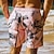 economico Pantaloncini da uomo stampati-pantaloncini da spiaggia da uomo pantaloncini casual tasca stampa 3D grafica foglia asciugatura rapida traspirante pantaloncini all&#039;aperto per il tempo libero quotidiano sport vacanze hawaiano rosa microelastico