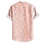 Недорогие Рубашка мужская с принтом-Мужская повседневная рубашка, повседневная, отпускная, летняя, весенняя, с воротником-стойкой, с короткими рукавами, розовая рубашка из полиэстера S, M, L