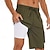 economico pantaloncini attivi da uomo-Per uomo Pantaloncini da mare Boxer da mare Pantaloncini da spiaggia Sport Per uscire Fine settimana Traspirante Asciugatura rapida Corsa Casuale Tasche Con fodera a compressione Liscio Lunghezza del