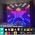voordelige LED-lichtstrengen-rgb smart led fairy gordijn lichtslingers bluetooth app programmeerbare diy gordijn lichten kerst bruiloft vakantie feestdecoratie