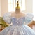 cheap Dresses-Toddler Girls&#039; Party Dress Sequin Sleeveless Performance Mesh Cute Princess Polyester Above Knee Sheath Dress Tulle Dress Summer Spring Fall 3-7 Years Sky Blue