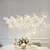 billige Krystal lysekroner-led lysekrone varm hvid 100cm 8-lys unikt design krystal blomst lysekrone restaurant luksus italiensk kunst bar ø bordlamper kreativ metal spisestue 110-240v