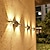 billiga Utomhuslampetter-ny solenergi vägglampa 8led utomhus staket trädgård landskap ljus vattentät bakgård veranda staket steg väggdekoration 1/2/4st