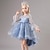 cheap Party Dresses-Kids Girls&#039; Party Dress Solid Color Half Sleeve Performance Mesh Princess Sweet Mesh Mid-Calf Sheath Dress Tulle Dress Summer Spring Fall 2-12 Years Wine Dusty Blue