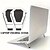 cheap Tablet Stand-2pcs Shield Laptop Stand Desktop Increase Cooling Stand Invisible Folding Portable Aluminum Alloy Small Bracket