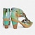 abordables Sandales femme-Femme Sandales Chaussures romaines Grandes Tailles Chaussures faites à la main Extérieur du quotidien Plage Floral Découper Imitation Perle Fleur Talon bloc Bout rond Bohême Rétro Vintage Mode Marche