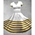 economico Costumi da donna-LGBT LGBTQ Arcobaleno Costume di Carnevale Abito Swing Vestito Svasato Cosplay Per donna Adulti Parata dell&#039;Orgoglio Mese dell&#039;orgoglio Mascherata Costume di Carnevale facile