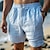 ieftine pantaloni scurți de in-Bărbați Pantaloni Scurți Pantaloni scurți din in Pantaloni scurți de vară Pantaloni scurți de plajă Buzunar Talie elastică Simplu Respirabil Lungimea genunchiului Yoga Plajă Hawaiană Casual Albastru