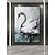 halpa Öljymaalaukset-2 sarjaa abstrakti alkuperäinen musta valkoinen joutsen käsinmaalattu öljymaalaus kankaalle joutsen seinä taide sisustus joutsen vedessä alkuperäinen lintu taide joutsen 3d taideteos luonto seinän