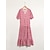 cheap Print Casual Dress-Rayon Geometric V Neck  Maxi Dress