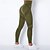 billige Yoga Leggings &amp; Tights-Dame Yogabukser Yoga Leggings Netting Lapper Høy Midje Yoga &amp; Danse Sko Treningsøkt Pilates Strømpebukse Fargeblokk Mørkegrå Svart Militærgrønn Spandex sport Sportsklær Elastisk Tynn