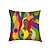 お買い得  抽象的なスタイル-抽象的な装飾的なクッションカバー 1個 柔らかい正方形のクッションケース 枕カバー 寝室 リビングルーム ソファ カウチ 椅子用