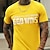 Χαμηλού Κόστους Γραφικά πουκάμισο ανδρών-God wins ανδρικό γραφικό πουκάμισο «διάβασα το τελευταίο κεφάλαιο 3d | γκρι καλοκαιρινό βαμβακερό ασημί γράμμα γκρι μαύρο κίτρινο μπλουζάκι casual στυλ μείγμα αθλητικό ασημί