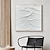 cheap Abstract Paintings-Hand painted 3D Textured White Abstract Painting on Canvas 3D Textured Wall Art Boho Modern Canvas Art Living Room Decor pattle knife oil painting Home Decor Hotel Art Piece