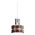abordables Éclairages pour îlot-13 cm Lanterne Desgin Lampe suspendue Métal Bois Plaqué Moderne 110-120V 220-240V