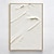 cheap Abstract Paintings-Hand painted 3D Textured White Abstract Painting on Canvas 3D Textured Wall Art Boho Modern Canvas Art Living Room Decor pattle knife oil painting Home Decor Hotel Art Piece