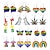 cheap Pride Parade Dec-LGBT Love Wins Rainbow Pride Moon Butterfly Sunflower Dinosaur Love Lizard Earrings