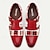 cheap Men&#039;s Premium Shoes-Men&#039;s Monk shoes Brogue Leather Italian Full-Grain Cowhide Slip Resistant Magic Tape Buckle Red