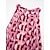 cheap Print Casual Dress-Rayon Geometric Lace Trim Maxi Dress