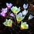 Χαμηλού Κόστους Διαδρομές και φανάρια-2 τμχ ηλιακά φώτα κήπου εξωτερικού χώρου αδιάβροχο φως γκαζόν led προσομοίωση φώτα λουλουδιών μανόλιας βίλα γκαζόν κήπου διακόσμηση τοπίου