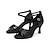 cheap Latin Shoes-Women&#039;s Latin Dance Shoes Professional Basic Heel Buckle High Heel Open Toe Buckle Adults&#039; Silver Light Brown Dark Brown