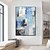 cheap Abstract Paintings-Abstract Skyline Painting hand painted Extra large wall art pain ting handmade blue landscape painting on canvas large wall art blue abstract mordern painting for Bedroom Living room painting