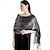 cheap Shawls-Shawls Women&#039;s Wrap Elegant Sparkle &amp; Shine Sleeveless Polyester Wedding Wraps With Pure Color For Party Spring &amp; Summer