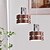 abordables Éclairages pour îlot-13 cm Lanterne Desgin Lampe suspendue Métal Bois Plaqué Moderne 110-120V 220-240V