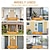 abordables Pantalla para ventana y puerta-Puerta de pantalla para mascotas mejorada puerta de pantalla para gatos con recubrimiento nano para sala de estar red anti-mosquitos y anti-mascotas con cremallera para dormitorio sala de estar cocina
