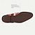 baratos Sapatos Premium para Homens-Homens Sapatos de monge Bullock Shoes Couro Couro de grão integral italiano Antiderrapante Velcro Fivela Vermelho