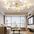 voordelige Plafondlampen-led-plafondlamp 87/100cm 6-kops/8-kops glas modern semi-inbouw spoetnik plafondverlichting cafés kantoor 110-240v