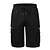 cheap Classic-Men&#039;s Cargo Shorts Sweat Shorts Drawstring Elastic Waist Plain Breathable Soft Casual Weekend Fashion Streetwear Loose Fit Denim Blue Black Micro-elastic